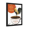 93820-1.jpg Coffee Cup Rooster Retro Framed Poster
