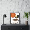 93820-3.jpg Coffee Cup Rooster Retro Framed Poster