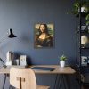 93820-6.jpg Mona Lisa Smiling Framed Poster