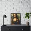 93820-7.jpg Mona Lisa Smiling Framed Poster