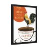 93822-1.jpg Coffee Cup Rooster Retro Framed Poster
