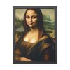 93822-4.jpg Mona Lisa Smiling Framed Poster
