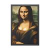 93824-4.jpg Mona Lisa Smiling Framed Poster