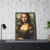 93824-7.jpg Mona Lisa Smiling Framed Poster