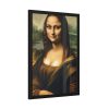 93825-5.jpg Mona Lisa Smiling Framed Poster