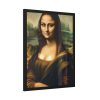 93827-5.jpg Mona Lisa Smiling Framed Poster