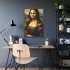 93828-6.jpg Mona Lisa Smiling Framed Poster