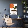 93829-2.jpg Coffee Cup Rooster Retro Framed Poster