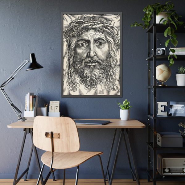 93830-102.jpg The Head of Christ Crowned with Thorns Framed Poster