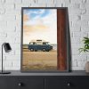 Beach Van Rundown Breakdown Framed Poster