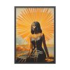 93830-124.jpg Woman Adoring The Sun Travel Framed Poster