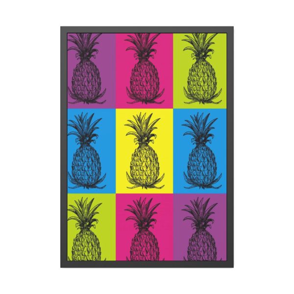 Pineapples Pop Art Framed Poster