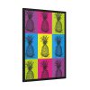 Pineapples Pop Art Framed Poster