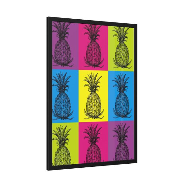 Pineapples Pop Art Framed Poster