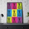 Pineapples Pop Art Framed Poster