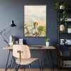 93830-134.jpg Bicycle With Violet Plot Flowers Framed Poster