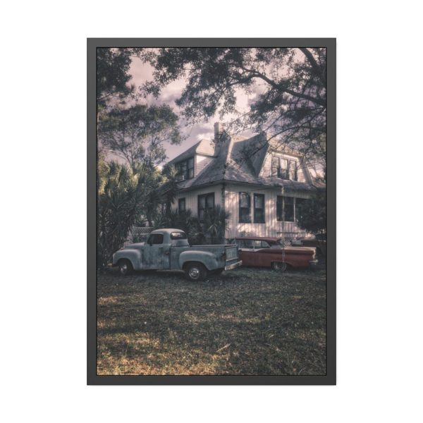 Old Retro Automobile Framed Poster
