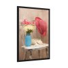 Vintage Hat and Flowers Framed Poster