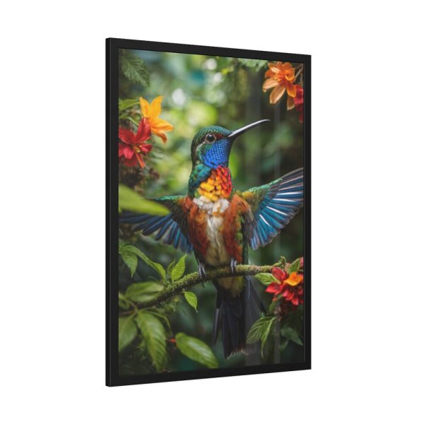 93830-157.jpg Colorful Hummingbird Framed Poster