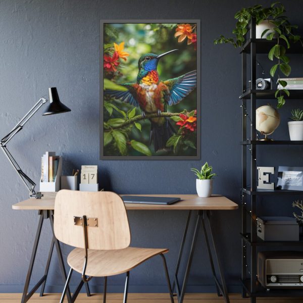 93830-158.jpg Colorful Hummingbird Framed Poster