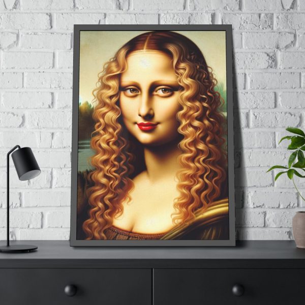 93830-167.jpg Blond Mona Lisa Framed Poster