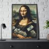 93830-171.jpg Mona Lisa With Cash Framed Poster