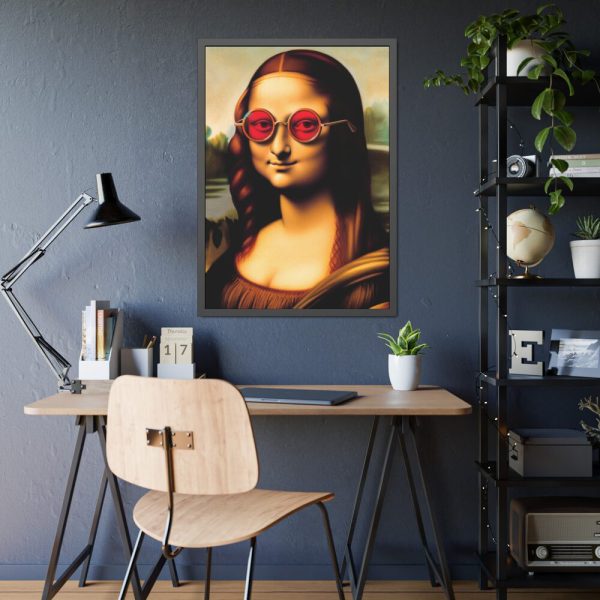 93830-174.jpg Mona Lisa Wearing Sunglasses Framed Poster
