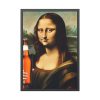 93830-176.jpg Mona Lisa Holding Beer Framed Poster