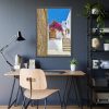 Street In Lindos Framed Poster