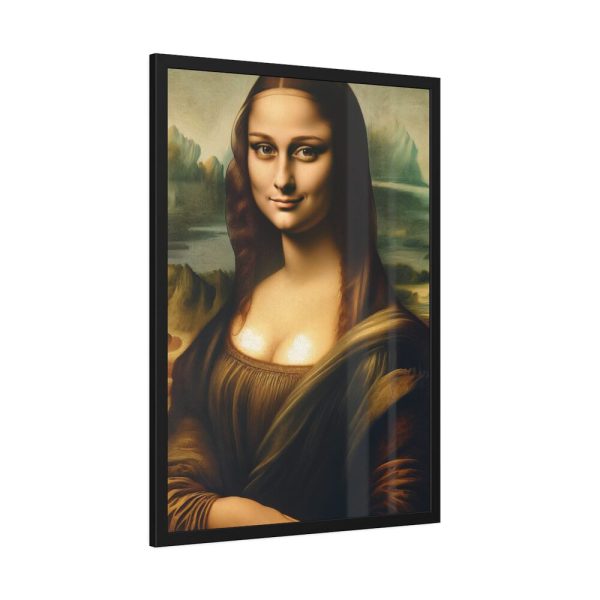 93830-201.jpg Mona Lisa Smiling Framed Poster