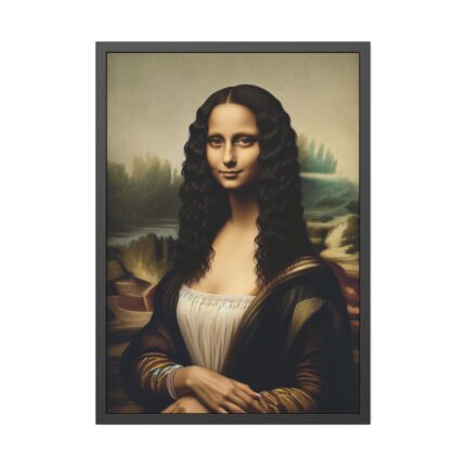 Elegant Mona Lisa Framed Poster