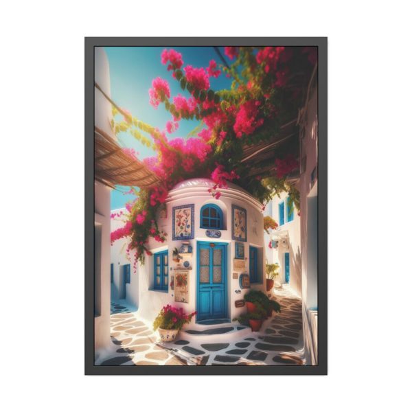 Charming Architecture of a Greek Island Framed Poster