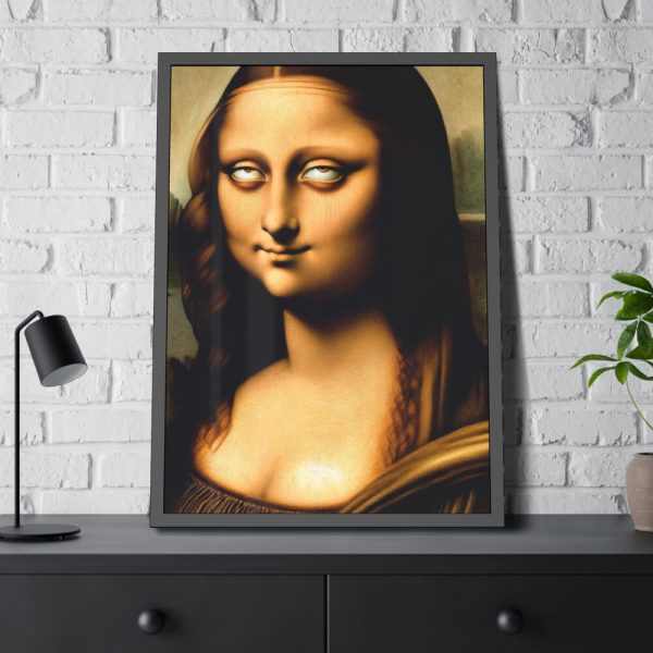 93830-227.jpg Mona Lisa With a Humorous Twist Framed Poster