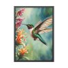 93830-260.jpg Hummingbird Flower Art Framed Poster