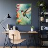 93830-262.jpg Hummingbird Flower Art Framed Poster