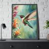93830-263.jpg Hummingbird Flower Art Framed Poster