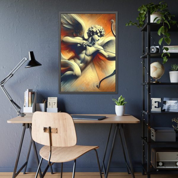 93830-274.jpg Cupid With His Bow and Arrow Framed Poster