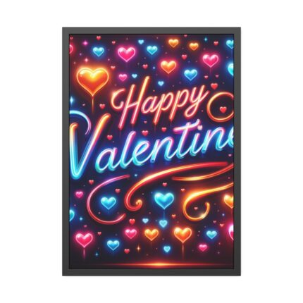 Happy Valentine Framed Poster