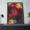93830-3.jpg Fern, Plant, Bokeh, Glare, Tulips Framed Poster