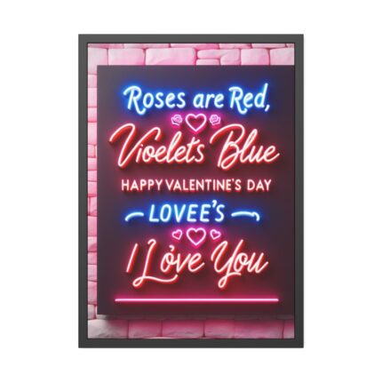 Roses Are Red, Violets Are Blue Framed Poster