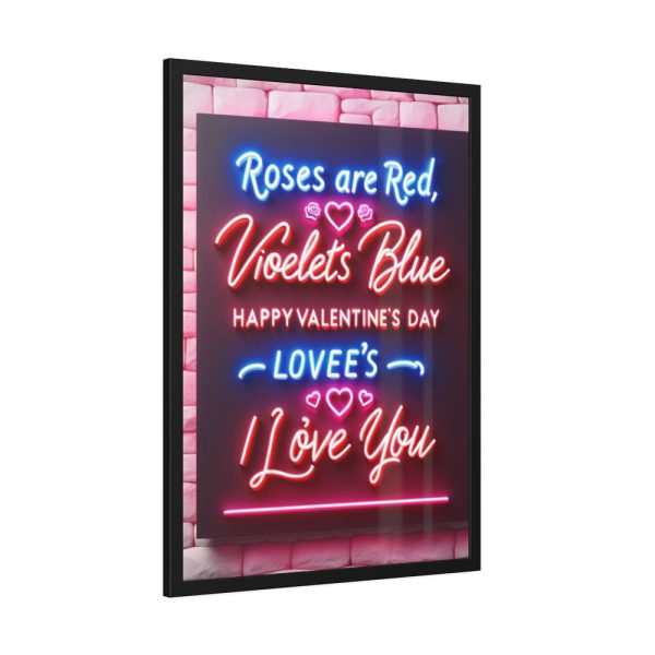93830-301.jpg Roses Are Red, Violets Are Blue Framed Poster