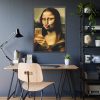 93830-334.jpg Mona Lisa Making a Duckface Framed Poster