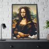 93830-339.jpg Mona Lisa Very Tired From Work Framed Poster