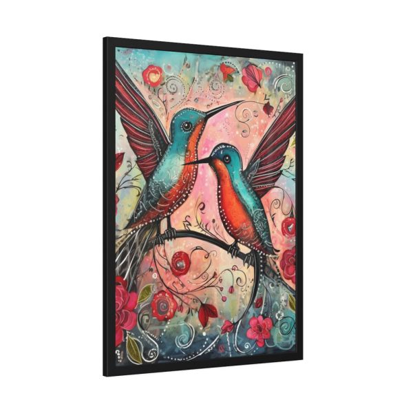 93830-345.jpg Pair of Hummingbirds Framed Poster