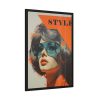 93830-61.jpg Woman Retro Style Advertisement Framed Poster