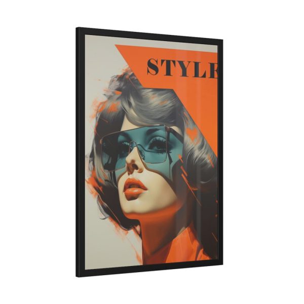 93830-61.jpg Woman Retro Style Advertisement Framed Poster