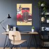 93830-86.jpg Car And Woman Vintage Framed Poster