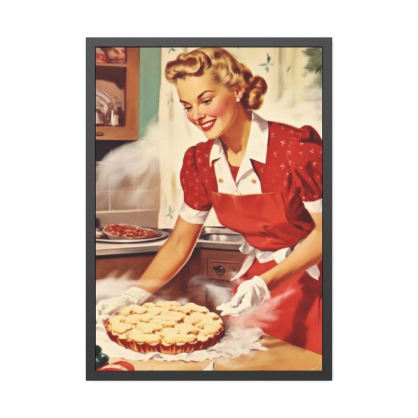 93830-88.jpg Christmas Woman From 1950 Framed Poster