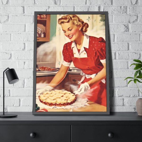 93830-91.jpg Christmas Woman From 1950 Framed Poster