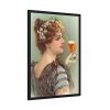 93830-93.jpg Vintage Beer Woman Framed Poster